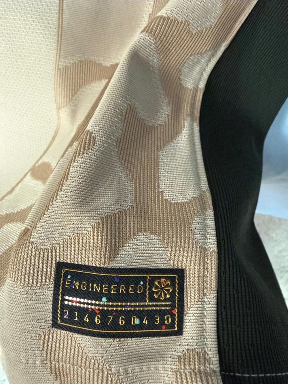 Jordan x Paris Saint-Germain Pink and Olive Soccer Jersey